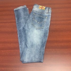 Machine low rise skinny